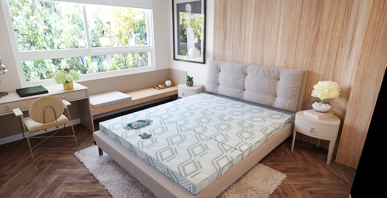 Nệm Cao Su Bông Kim Cương Eufiber Advanced - Ảnh 5